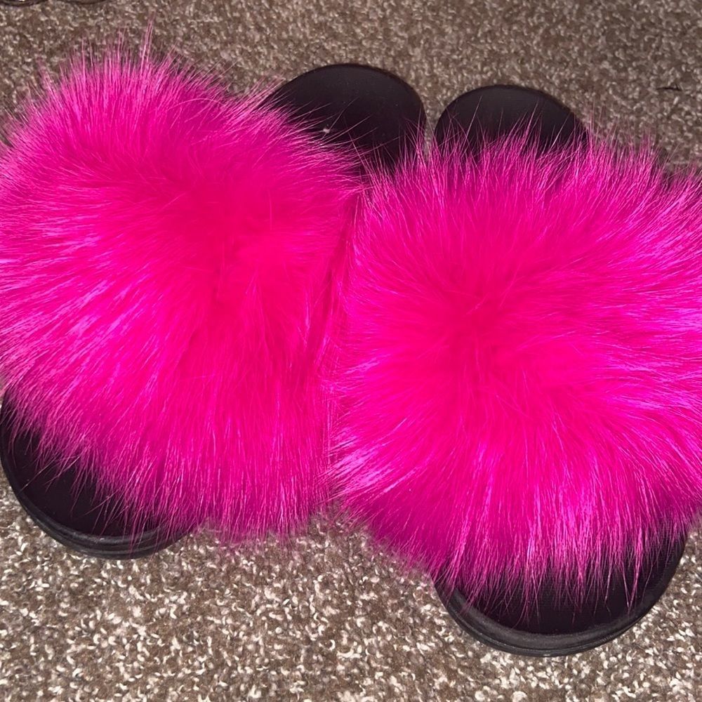 Pink mink slides
